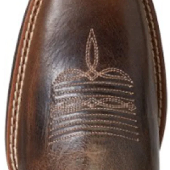 Ariat Red and Brown Heeled Boots - Picture 3 of 12